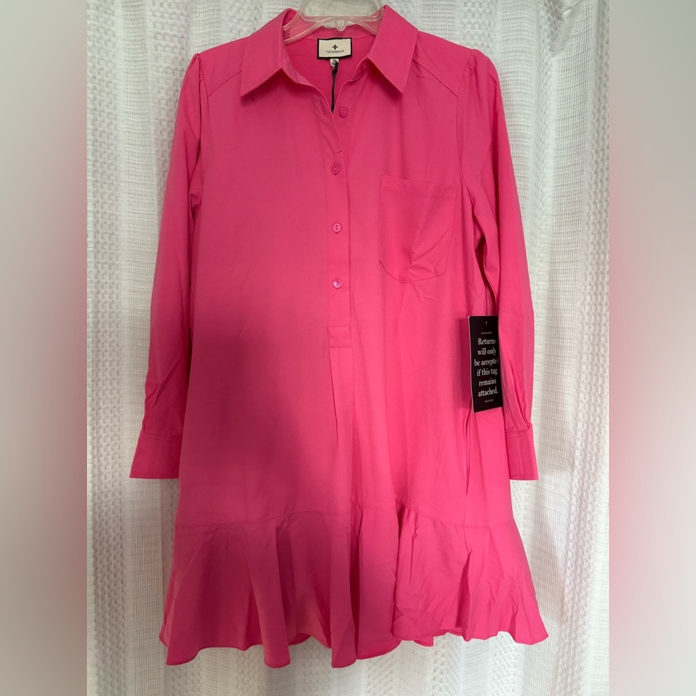 TUCKERNUCK
Hot Pink Crepe Callahan Shirt
